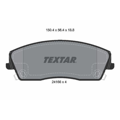 TEXTAR Bremsbelagsatz, Scheibenbremse Q+