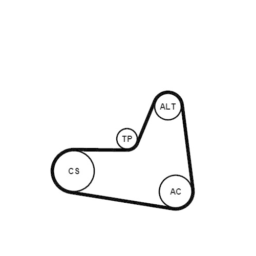 CONTINENTAL CTAM Keilrippenriemensatz