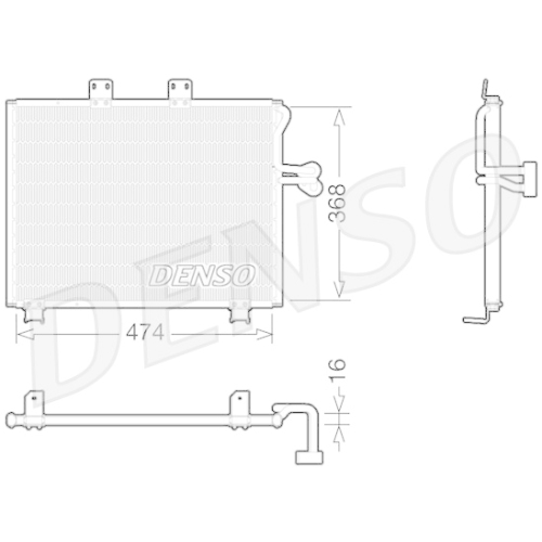DENSO Kondensator, Klimaanlage