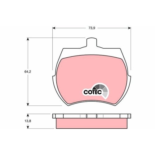 TRW Bremsbelagsatz, Scheibenbremse COTEC