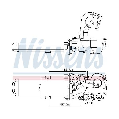 NISSENS Kühler, Abgasrückführung ** FIRST FIT **