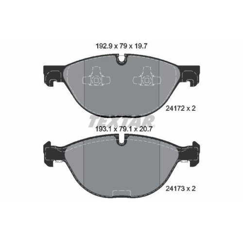 TEXTAR Bremsbelagsatz, Scheibenbremse Q+