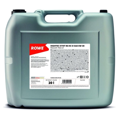 ROWE Motoröl HIGHTEC SYNT RS HC-D SAE 5W-30 (20060)