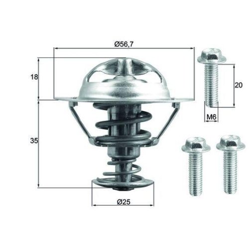 MAHLE Thermostat, K&uuml;hlmittel BEHR