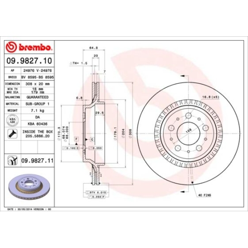 BREMBO Bremsscheibe PRIME LINE - UV Coated