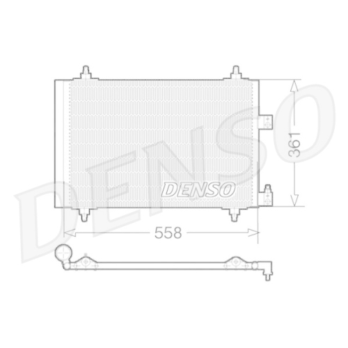 DENSO Kondensator, Klimaanlage