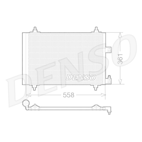 DENSO Kondensator, Klimaanlage