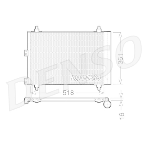 DENSO Kondensator, Klimaanlage