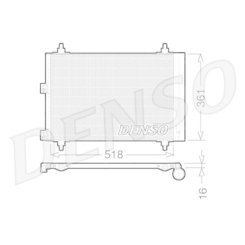DENSO Kondensator, Klimaanlage