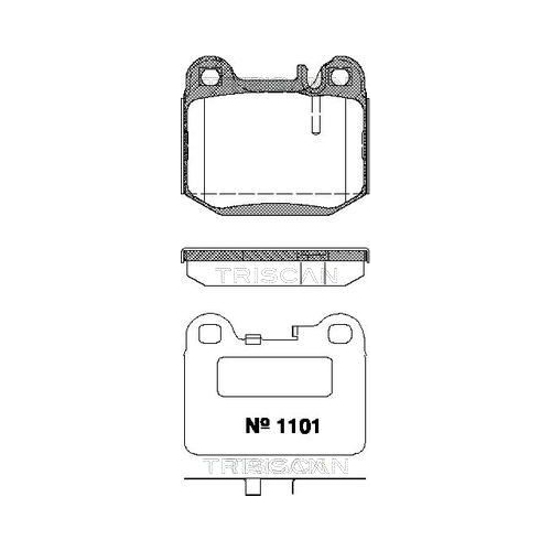 TRISCAN Bremsbelagsatz, Scheibenbremse