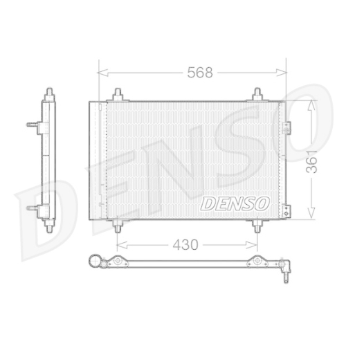 DENSO Kondensator, Klimaanlage