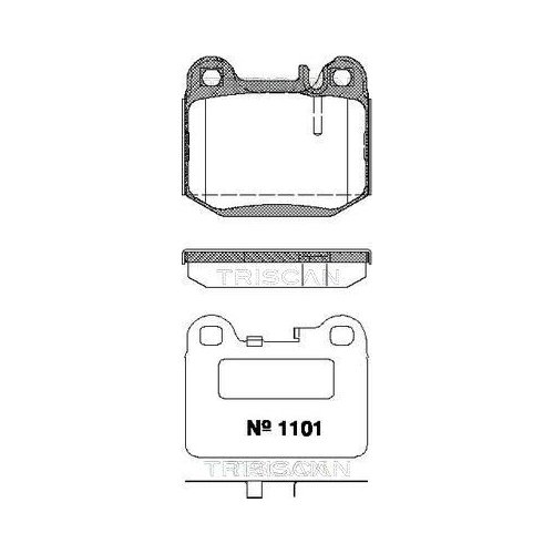 TRISCAN Bremsbelagsatz, Scheibenbremse