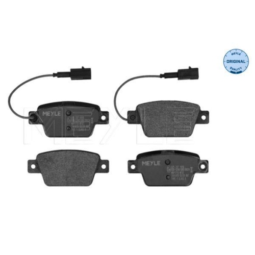 MEYLE Bremsbelagsatz, Scheibenbremse MEYLE-ORIGINAL: True to OE.