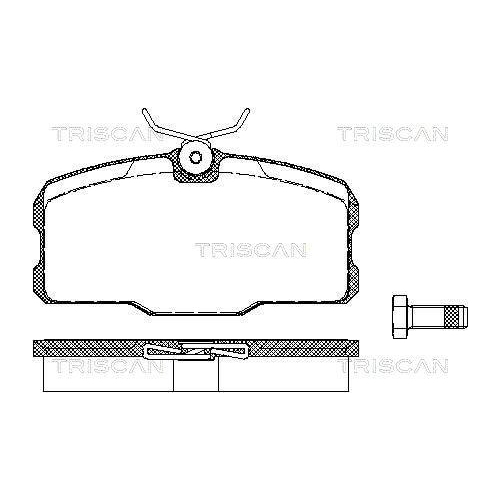 TRISCAN Bremsbelagsatz, Scheibenbremse