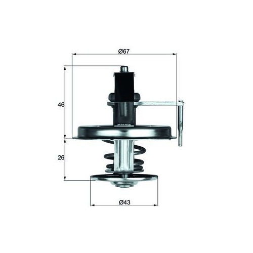 MAHLE Thermostat, Kühlmittel BEHR