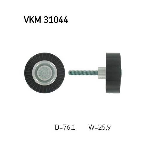 SKF Umlenk-/Führungsrolle, Keilrippenriemen