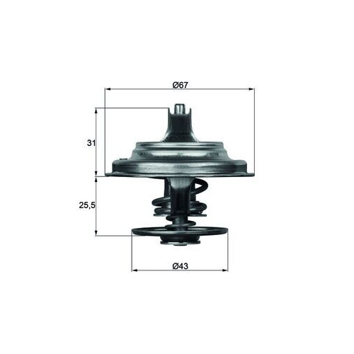 MAHLE Thermostat, Kühlmittel BEHR