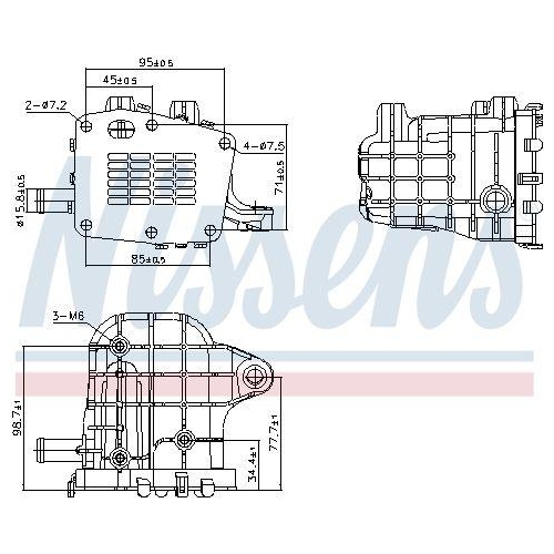 NISSENS Kühler, Abgasrückführung ** FIRST FIT **