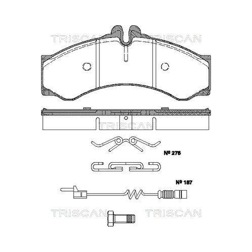TRISCAN Bremsbelagsatz, Scheibenbremse