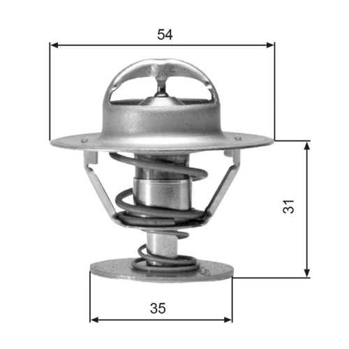 GATES Thermostat, Kühlmittel