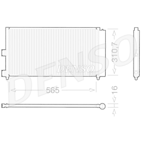 DENSO Kondensator, Klimaanlage