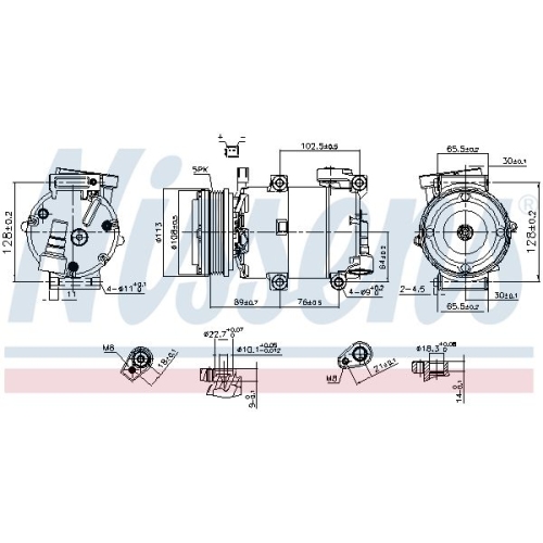 NISSENS Kompressor, Klimaanlage ** FIRST FIT **