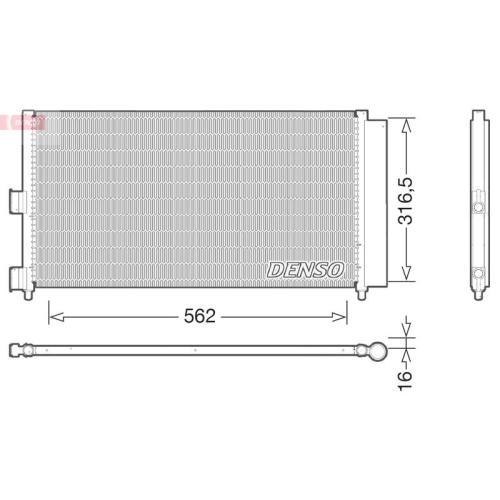 DENSO Kondensator, Klimaanlage