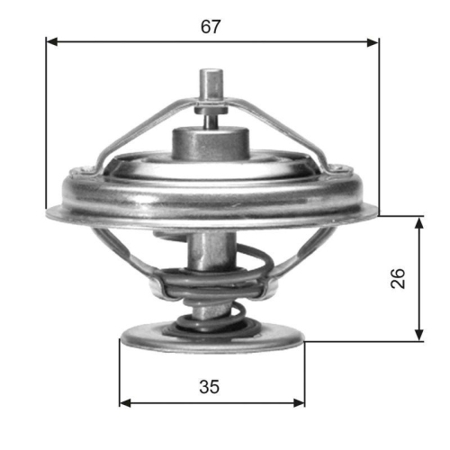 GATES Thermostat, Kühlmittel