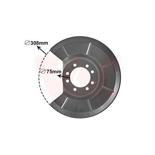 VAN WEZEL Spritzblech, Bremsscheibe