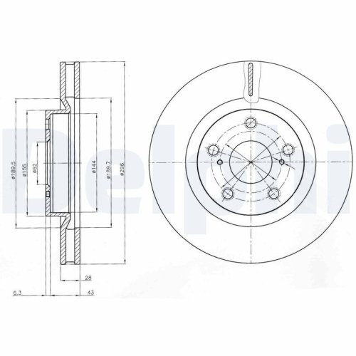 DELPHI Bremsscheibe