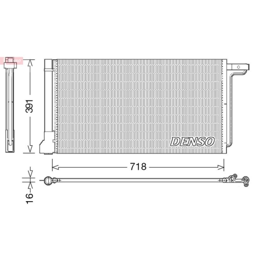 DENSO Kondensator, Klimaanlage