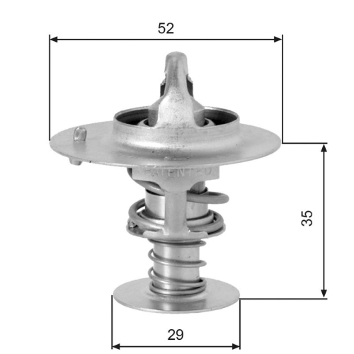 GATES Thermostat, Kühlmittel