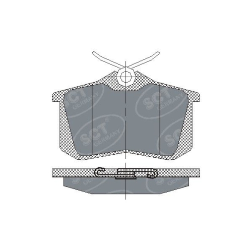 SCT - MANNOL Bremsbelagsatz, Scheibenbremse