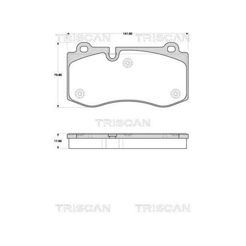 TRISCAN Bremsbelagsatz, Scheibenbremse