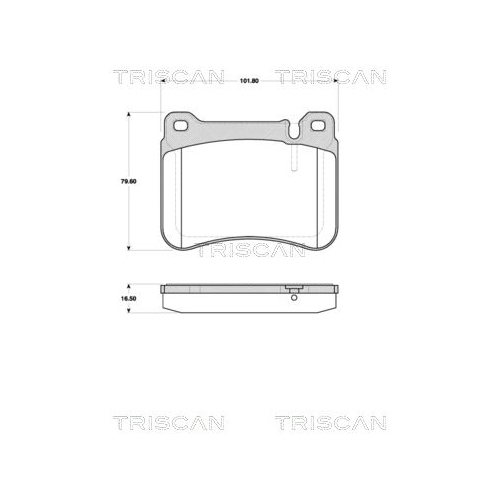 TRISCAN Bremsbelagsatz, Scheibenbremse