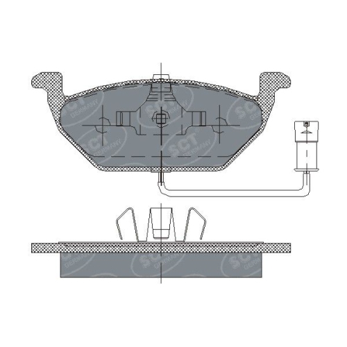 SCT - MANNOL Bremsbelagsatz, Scheibenbremse