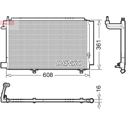 DENSO Kondensator, Klimaanlage