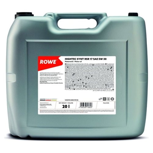 ROWE Motoröl HIGHTEC SYNT RSR 17 SAE 5W-30 (20370)