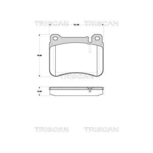 TRISCAN Bremsbelagsatz, Scheibenbremse