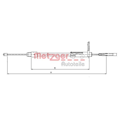 METZGER Seilzug, Feststellbremse