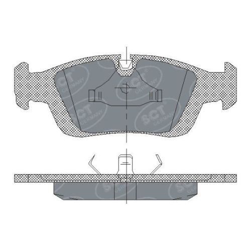 SCT - MANNOL Bremsbelagsatz, Scheibenbremse