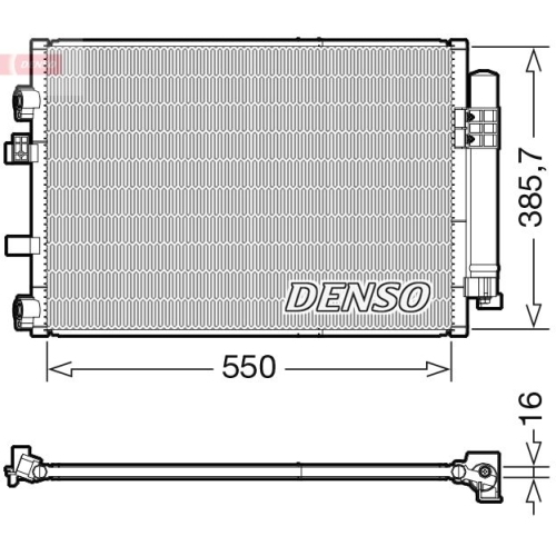 DENSO Kondensator, Klimaanlage