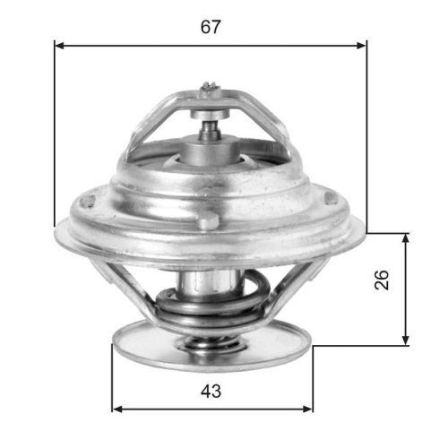 GATES Thermostat, Kühlmittel