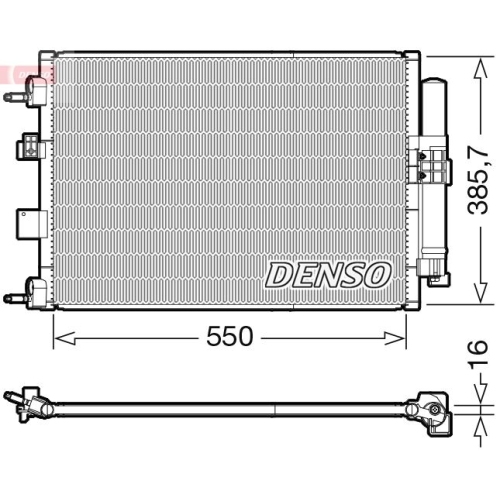 DENSO Kondensator, Klimaanlage