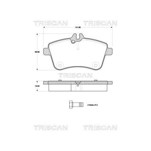 TRISCAN Bremsbelagsatz, Scheibenbremse