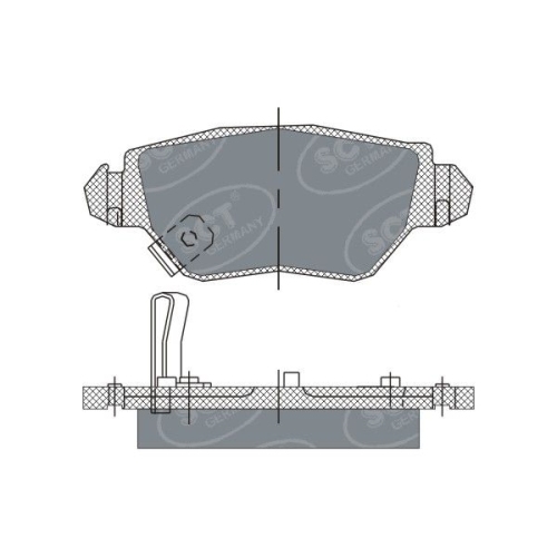 SCT - MANNOL Bremsbelagsatz, Scheibenbremse