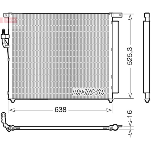 DENSO Kondensator, Klimaanlage