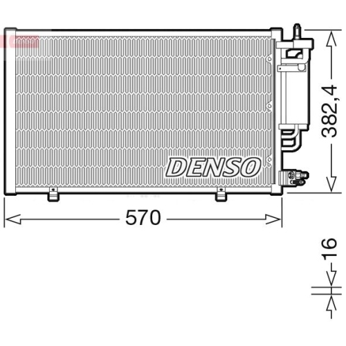 DENSO Kondensator, Klimaanlage