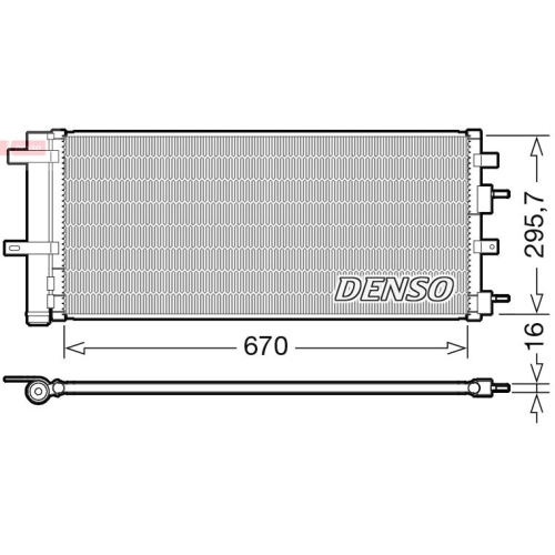 DENSO Kondensator, Klimaanlage