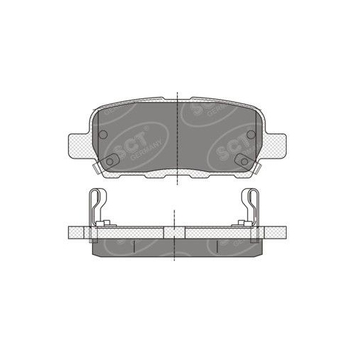 SCT - MANNOL Bremsbelagsatz, Scheibenbremse